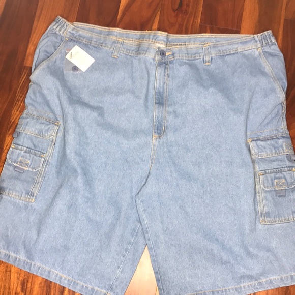 king Size Other - NWT Men’s sz Big 56 Light Denim Cargo Shorts